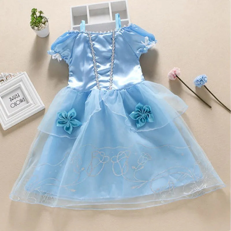 Vestido de Princesa: Cinderela , Branca de Neve, Aurora, Sofia, Rapunzel.
Vestido de festa infantil